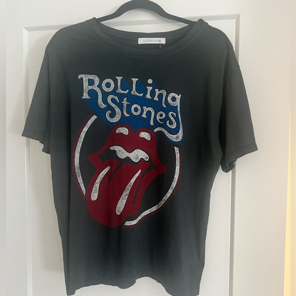 Daydreamer Black and Red Rolling Stones Tee